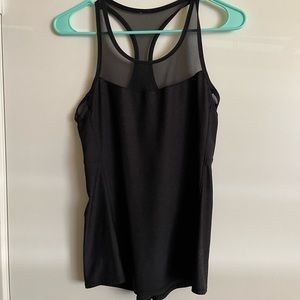 Black tank top with mesh
